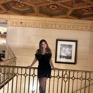 NADINE MERABI Black Mini Dress size S/4